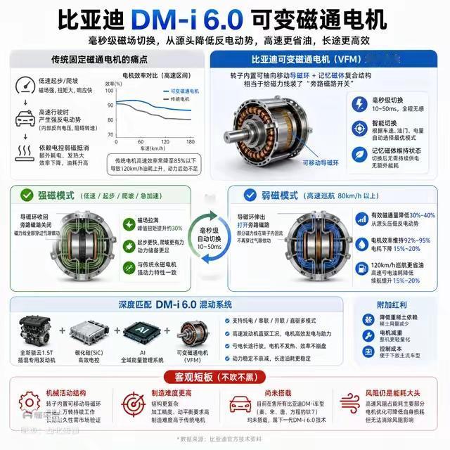 比亚迪新电机让续航多20%，你要等吗？比亚迪可变磁通量电机这事儿，我研究了一