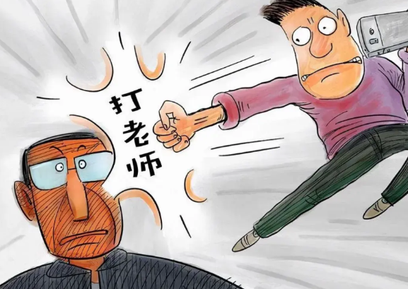学生打老师，老师就活该忍着吗？    湖北恩施，17岁男生打老师，暴力撕扯女老