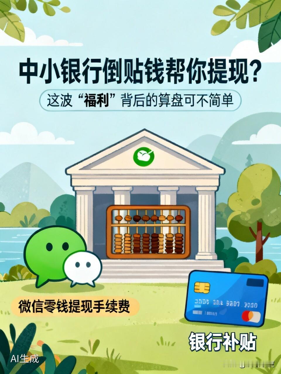 中小银行倒贴钱帮你提现？这波“福利”背后的算盘可不简单你有没有遇到过这种
