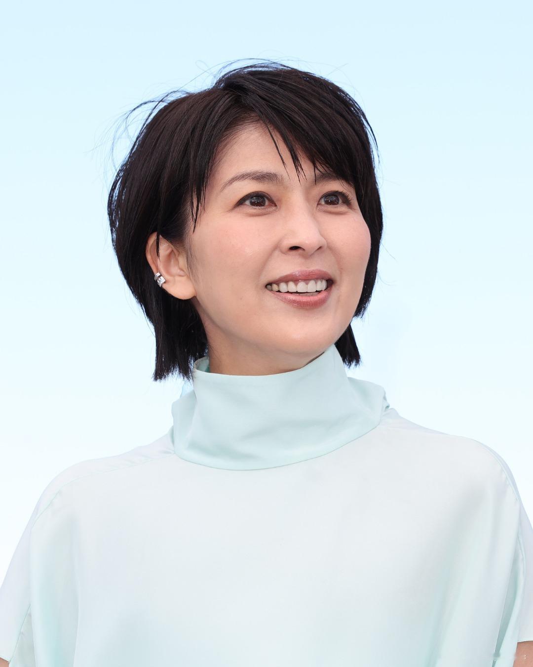戛纳电影节主竞赛单元影片《奈义日记》Photocall。松隆子、深田晃司、石桥