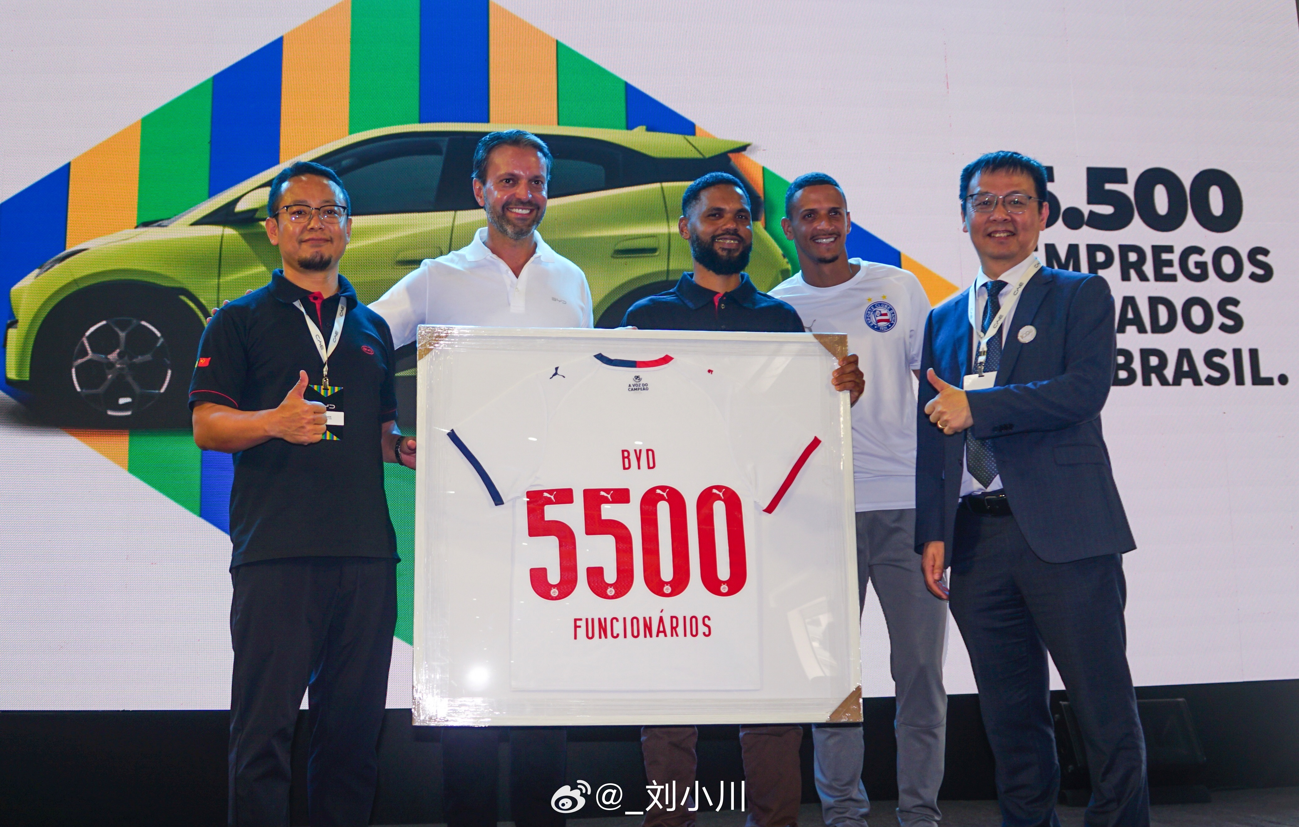 比亚迪巴西工厂第10万辆车下线在巴西建了厂，通了云轨，帮助当地产业转型，现在比
