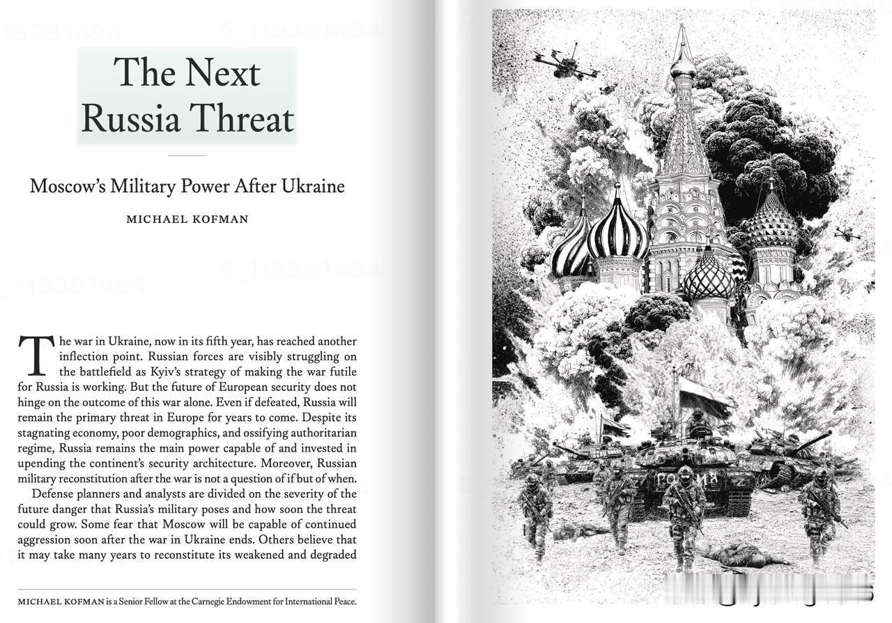 《外交事务》（ForeignAffairs）杂志探讨了俄罗斯的军事实力。这篇文