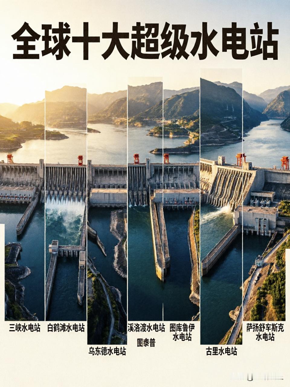 ⚡️全球超级水电站TOP10⚡️人类征服江河的“硬核”史诗！🏆TOP