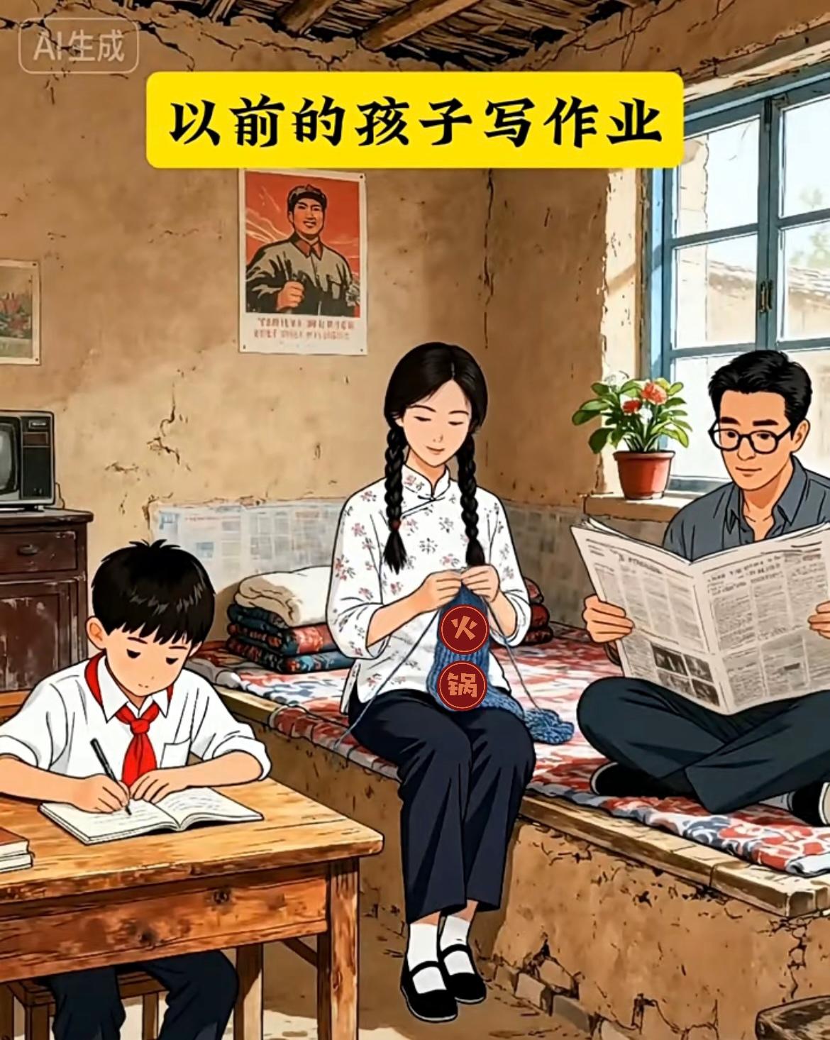 “现代的孩子写作业那是全家一起写”[笑着哭]
