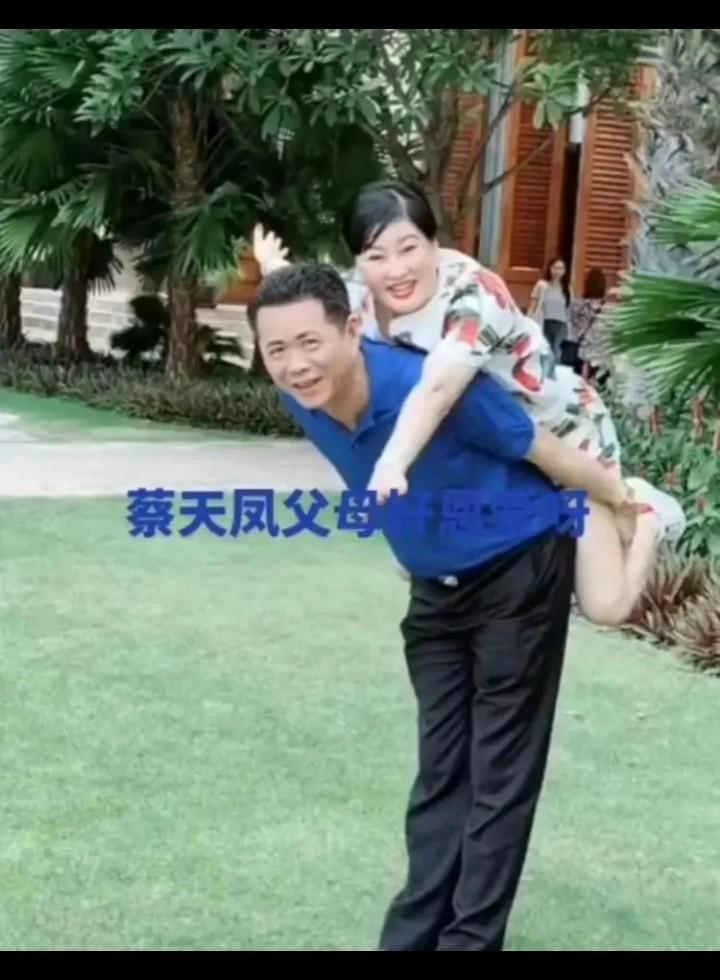 蔡天凤和她母亲都是二婚，蔡天凤母亲的现任丈夫看起来挺不错的。富有的他和妻子恩爱，