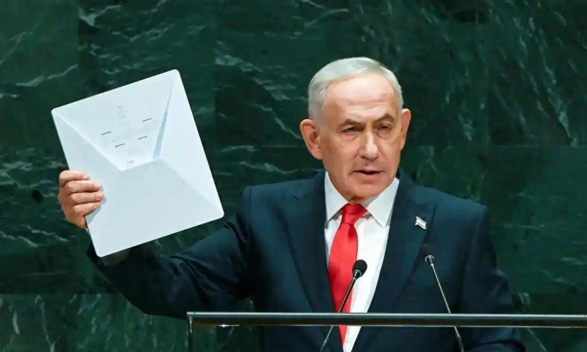 内塔尼亚胡在联合国大会上说了一句话，让全世界都听傻了。他说以色列杀害近7