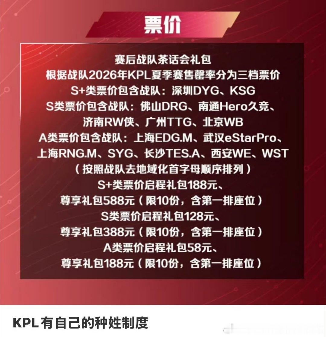 KPL票价ctbz你就闹吧