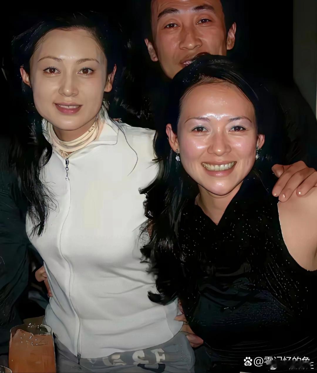 陈红和章子怡的素颜照。