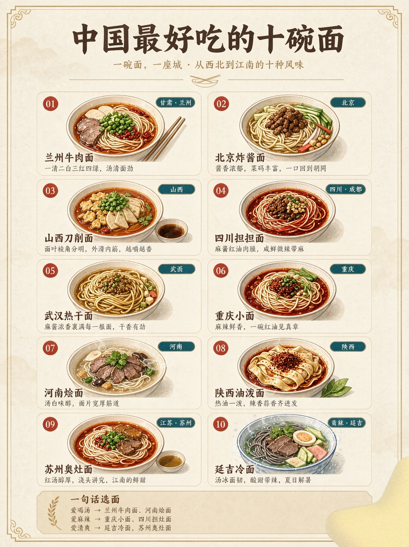 一碗面，一座城：中国最好吃的十碗面。南米北面，可面食的版图远比想象中大。从兰州清
