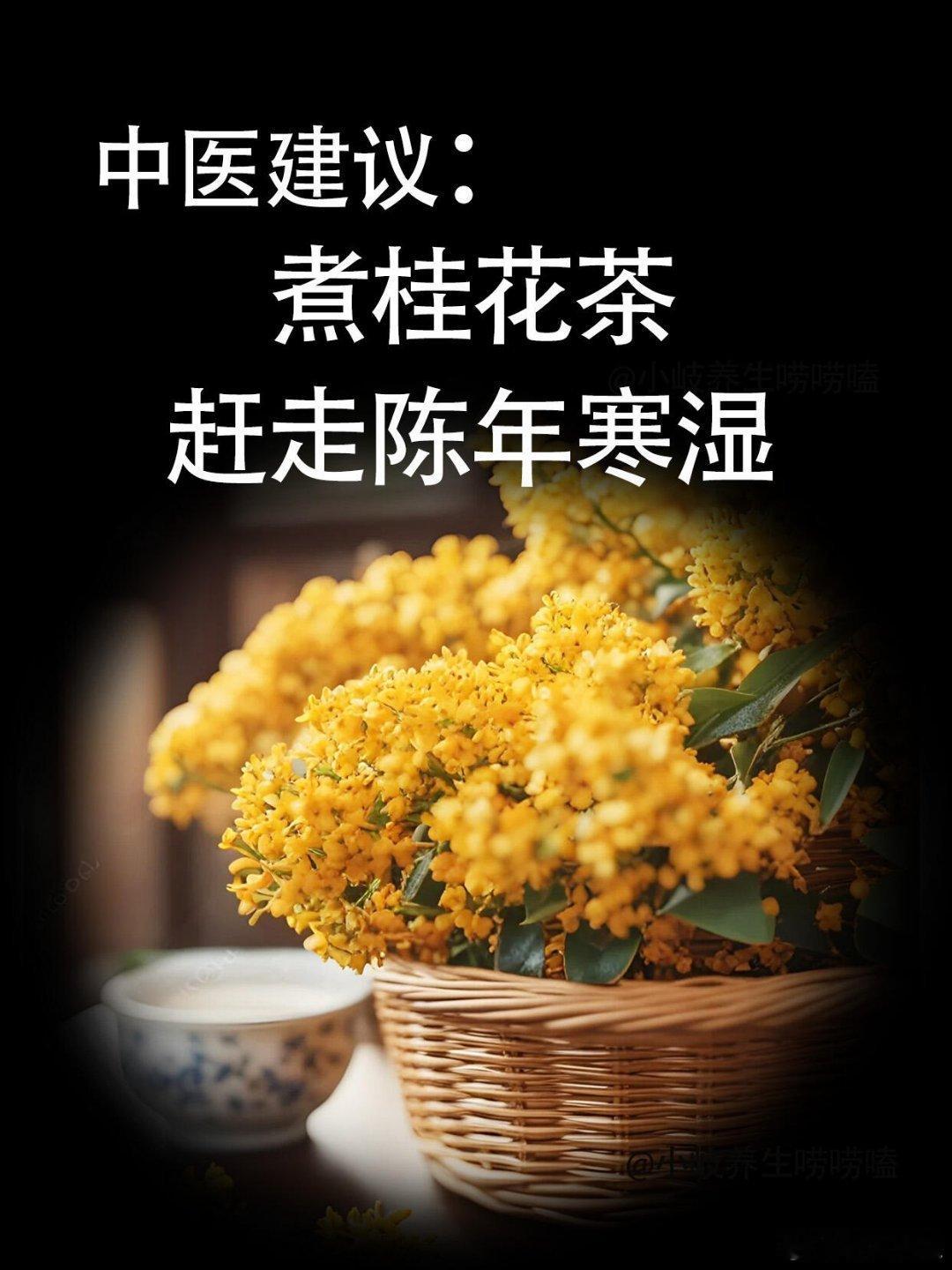 🌼一把桂花煮出暖身祛寒湿秘方！老祖宗的养生智慧绝了！“桂子月中落，天香云外飘