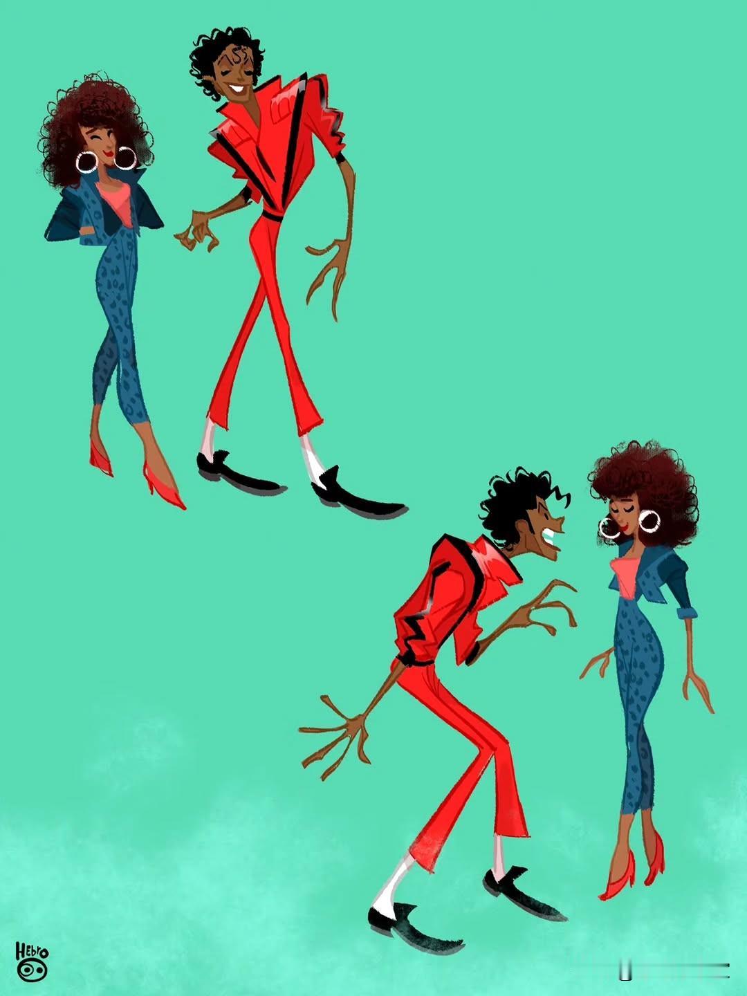 MJ插画作品一组画师见签名动漫二次元原画分享家插画动画卡通插画师