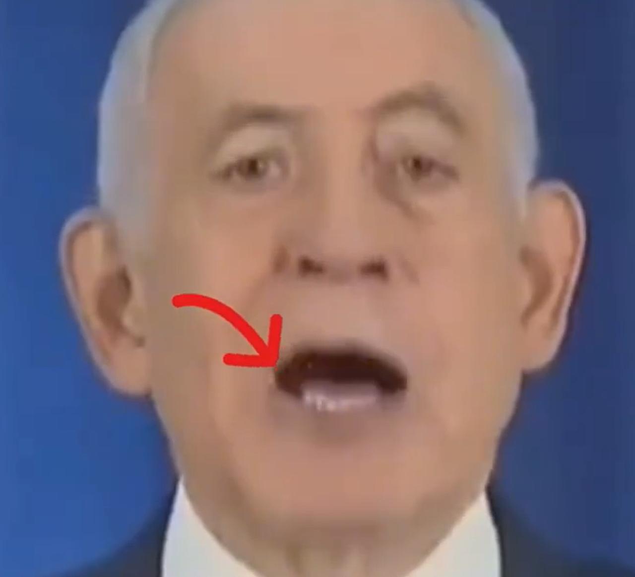 什么情况？外网都在传，内塔尼亚胡发表的视频讲话，疑似是AI生成的。其中嘴里边