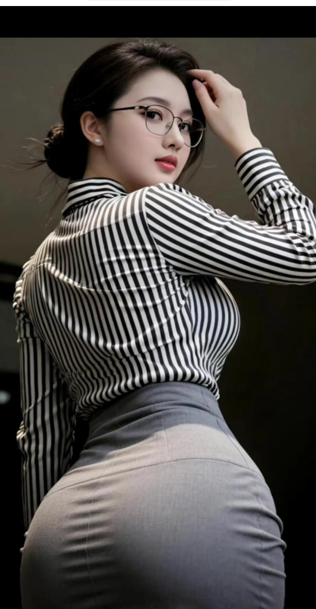 职场松弛感，是专业，更是态度利落盘发，戴上细框眼镜，即刻切换专注模式。经典黑白