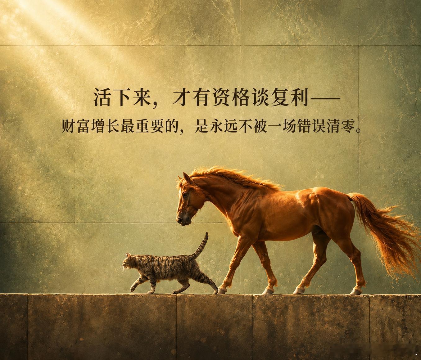 活下来，才有资格谈复利——财富增长最重要的，是永远不被一场错误清零。文：宝姐我身边有两种人。一种是冒