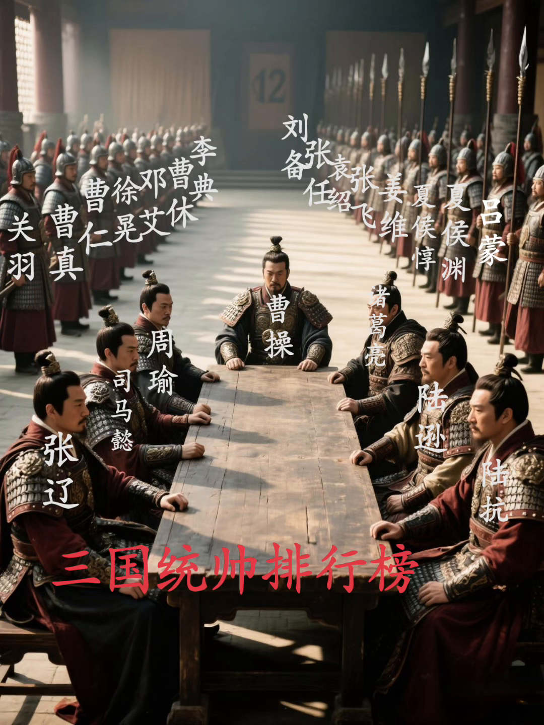 三国统帅排行榜。