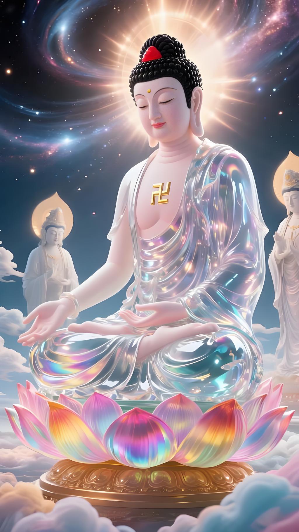 佛说：穿过最窄的夜，才接得住最亮的晨。你受过的疼，是命运的雕痕；你咽下