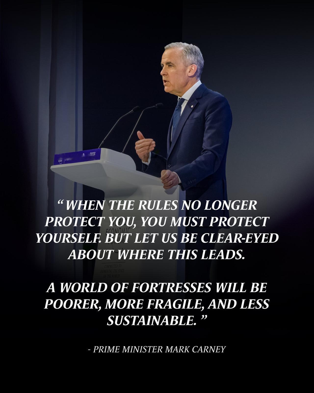 1月20日，加拿大总理卡尼在瑞士达沃斯论坛上的演讲，可谓是振聋发聩，甚至可以说是