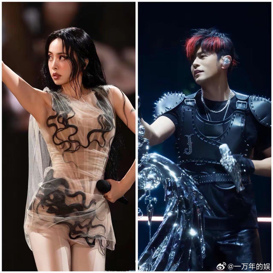 果然姜还是老的辣，俩人一对比，状态差距真不是一星半点。45岁的蔡依林开演唱会又唱