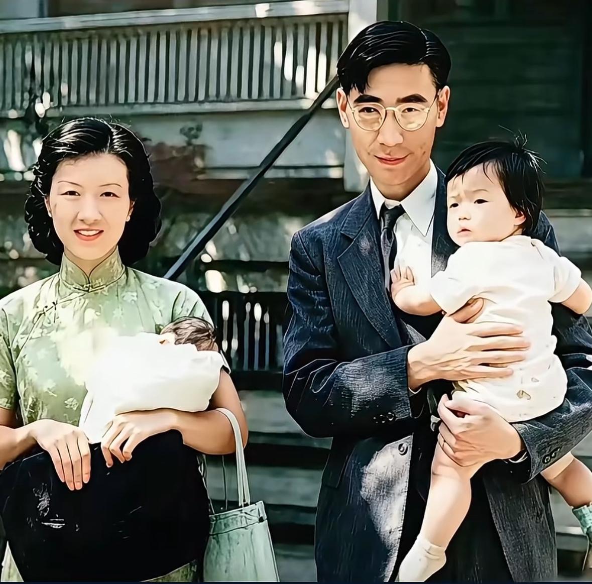 这是中国最美的家庭照！39岁的李佩和郭永怀，以及年幼的女儿留下这张温馨的合影，都