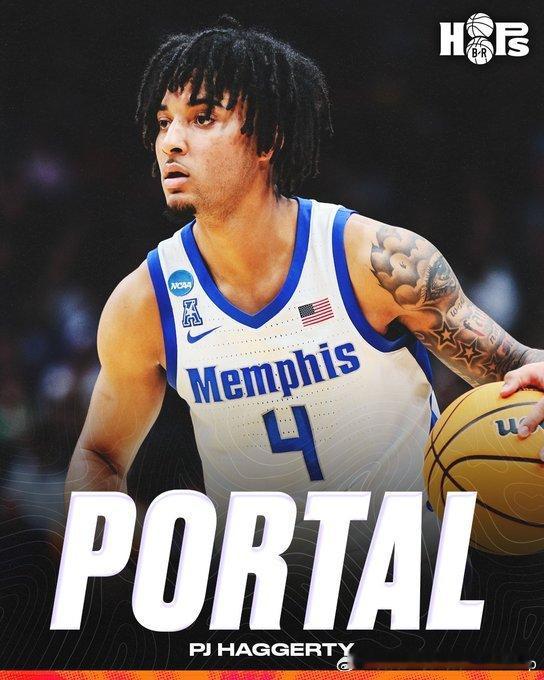 确认退出2025年NBA选秀的孟菲斯大学后卫PJHaggerty仍未确定新赛季