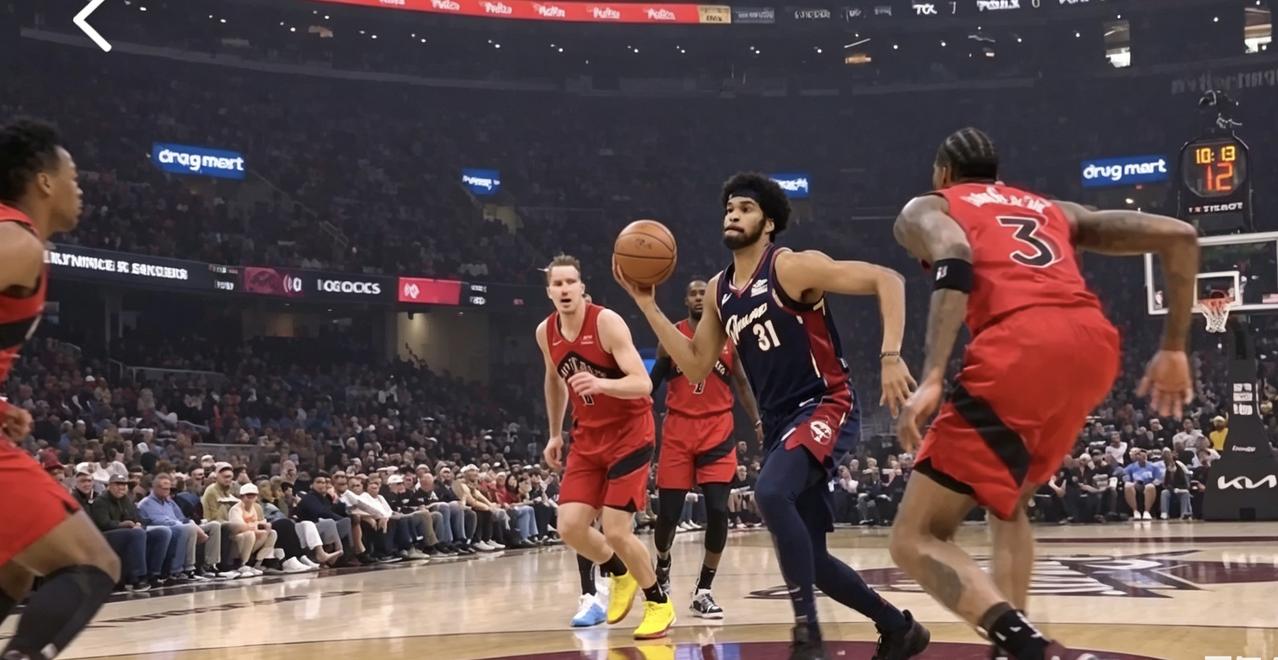 季后赛G1，骑士开场4次进攻，全部是扣篮完成！哈登开场连续助攻阿伦暴扣，随后莫