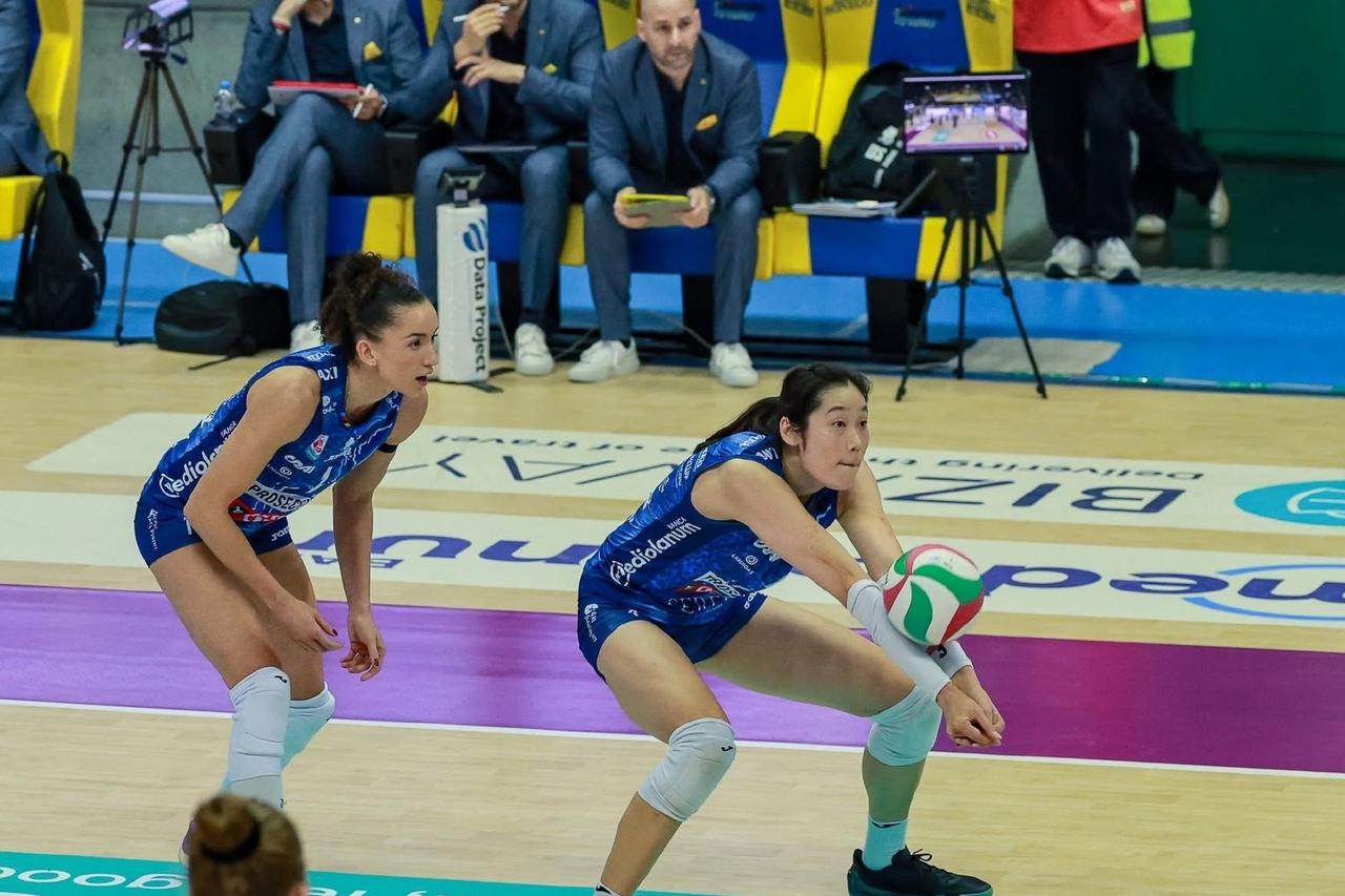 意大利女排甲级联赛本赛季已进行到第20轮，截止至本轮的数据显示我国球员朱婷的边攻