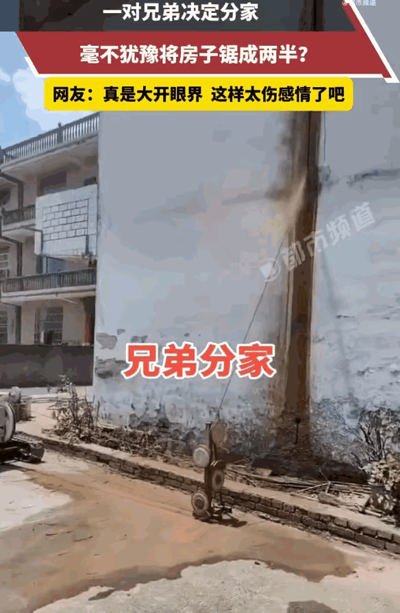 "太离谱了！"5月12日河南都市频道报道，江西，两兄弟分家，别人分家争来争去、互