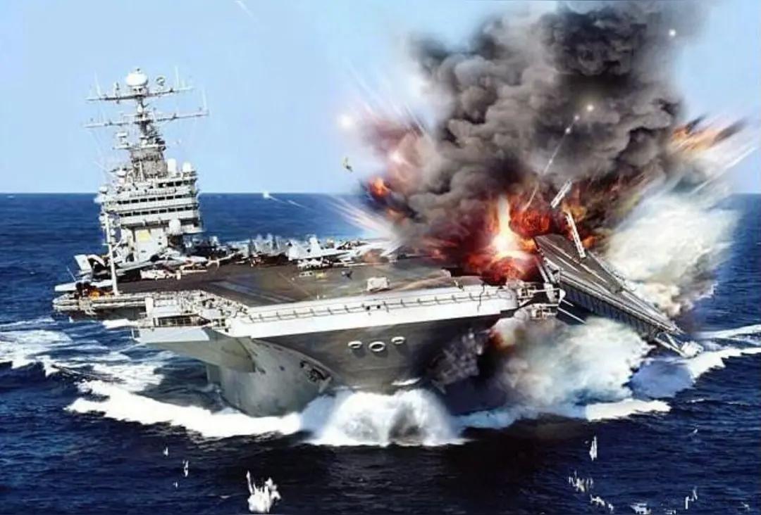 美国或许真要退场了！伊朗直接朝美军林肯号航母，发射4枚高超音速弹道导弹！昨天我