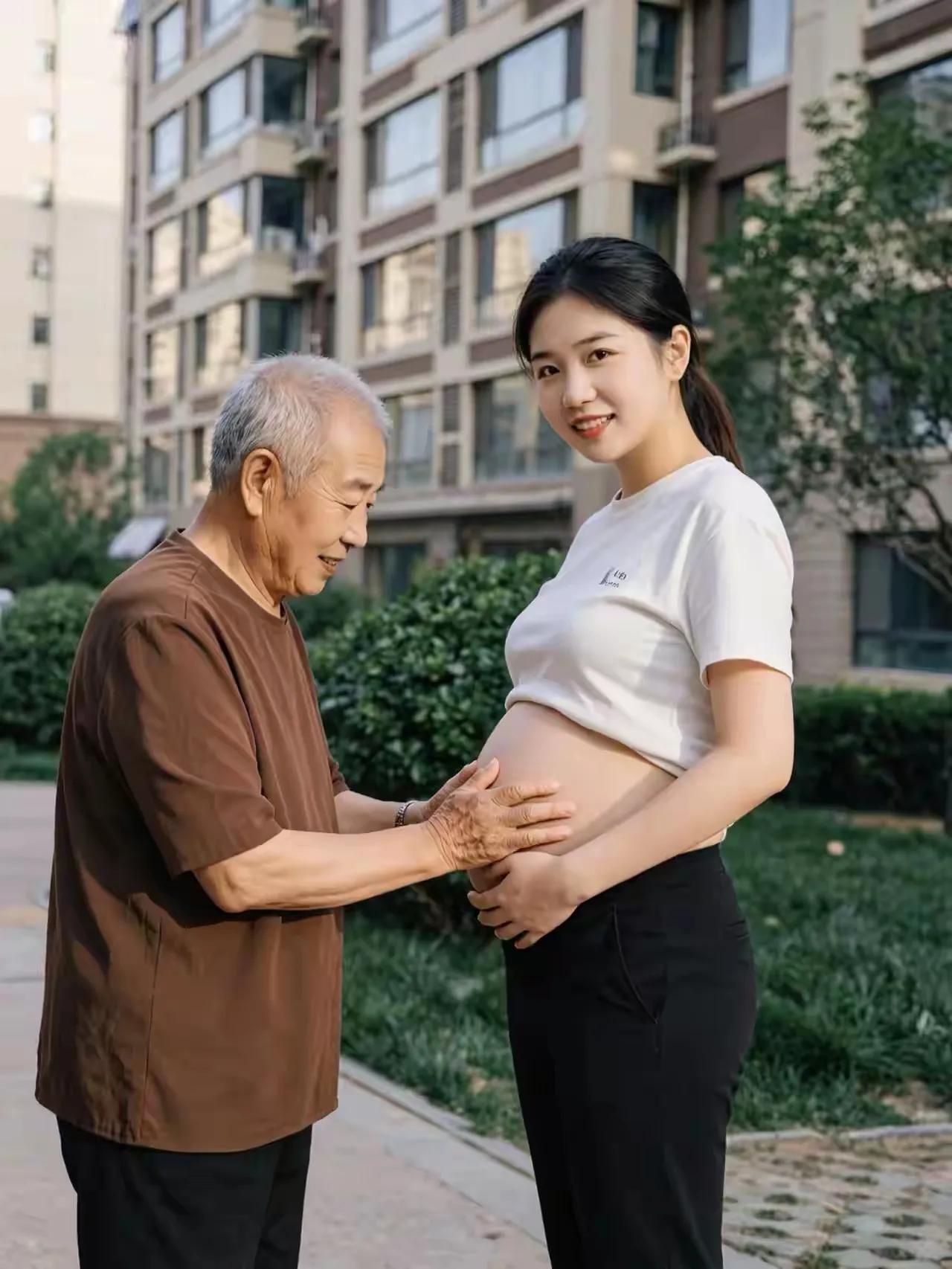 这位老同志好福气啊。