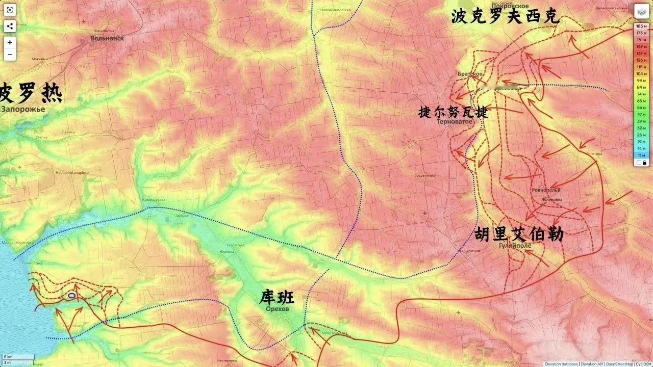 乌军总司令希尔斯基终于对扎波罗热战局上心了，紧急调来4个独立突击团到古利艾波列（