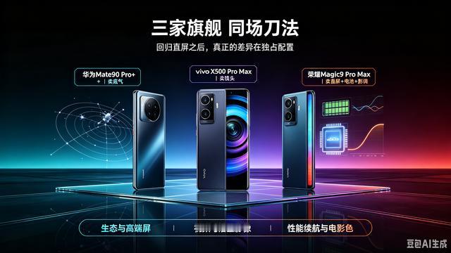 华为Mate90、vivoX500、荣耀Magic9，九月底三家直板旗舰硬刚！