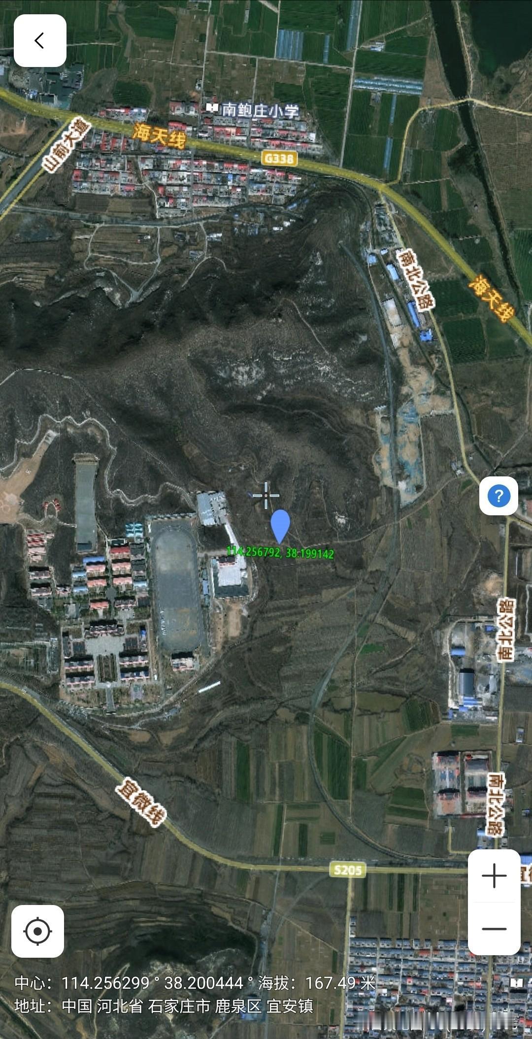 收到鹿泉当地网友反馈，在石家庄市鹿泉区宜安镇（坐标：38.199087°N,11