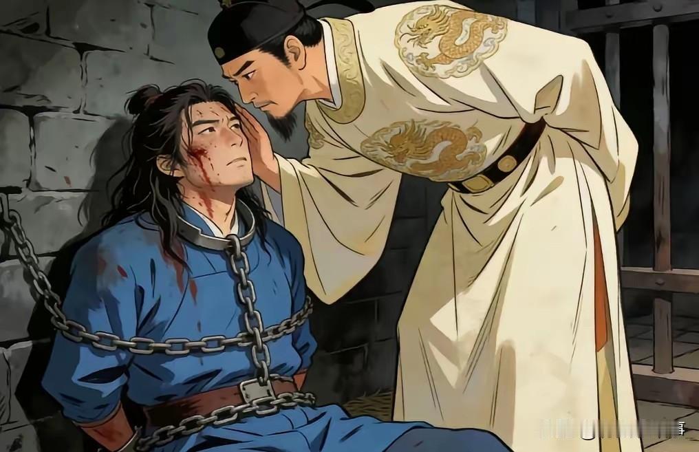 蓝玉被赐死当日，朱元璋独自走入牢房，摒退左右，对他轻声耳语：你的后代朕已送往云