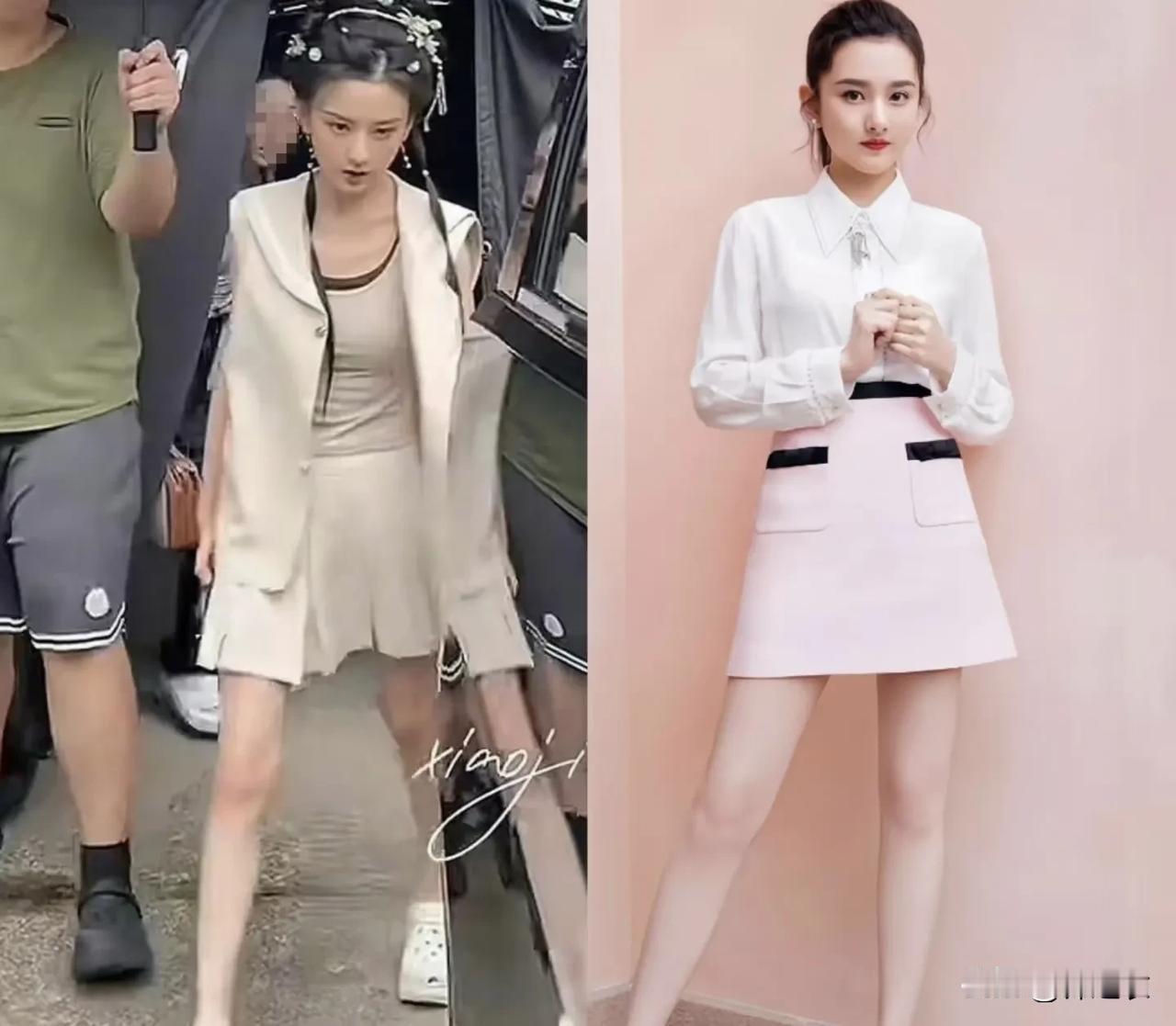 宋祖儿现在也太瘦了吧，感觉她这腿简直也太细了吧，也许是因为她因为压力大，感觉她从
