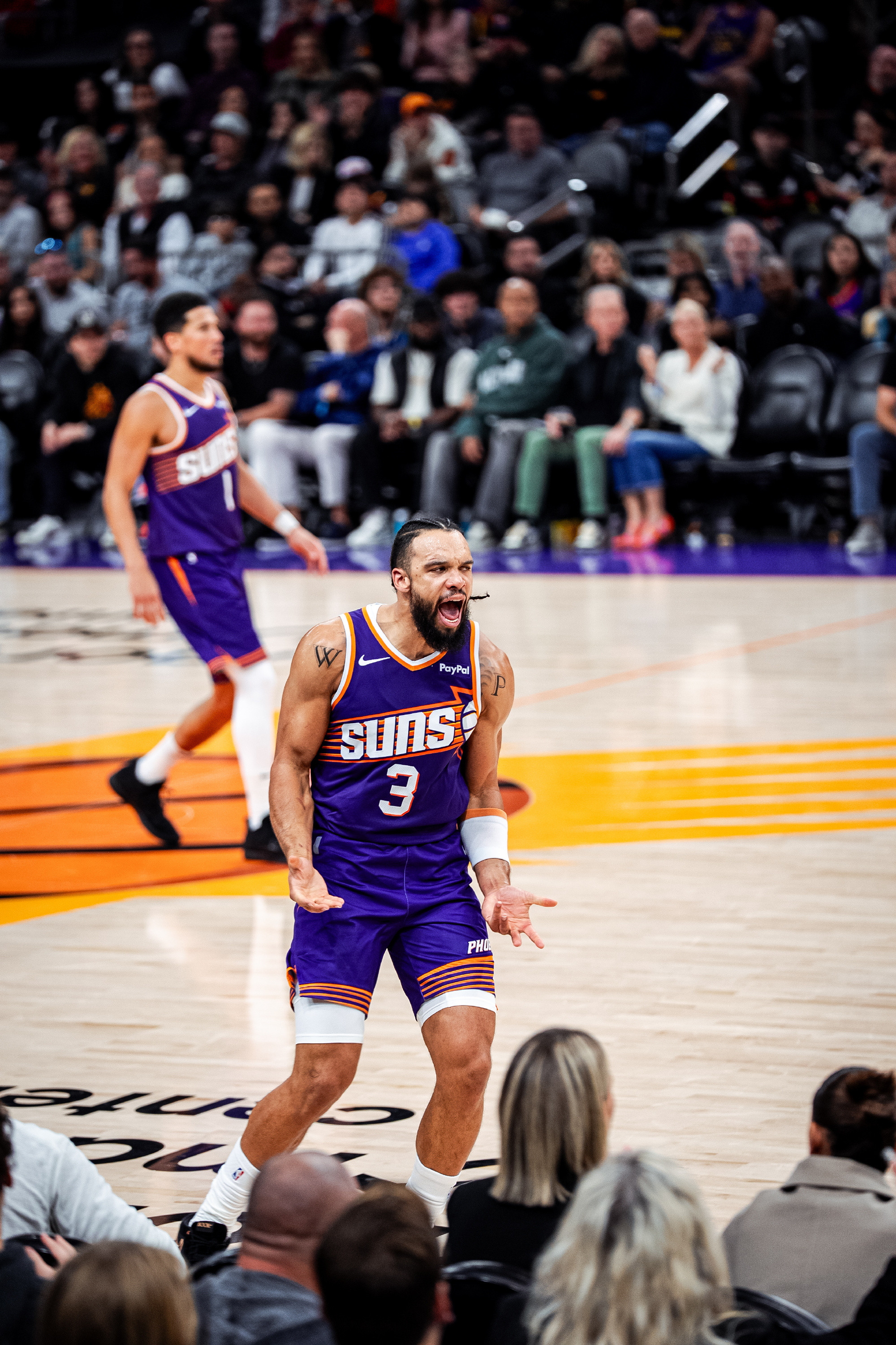 实力不容小觑！太阳队目前场均抢断联盟第1，三分命中率联盟第5，命中数第6，进攻效