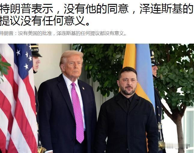 泽连斯基失望了！特朗普给他套上了绳索！泽连斯基抢先公布乌克兰20条和平方案，