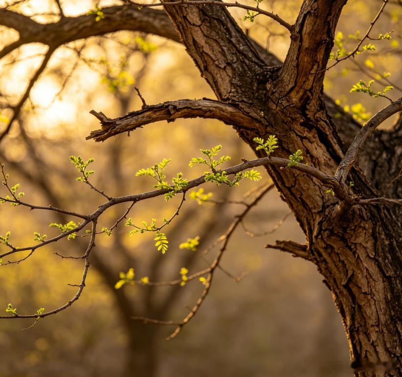 诗歌今天分享黑塞的一首诗《折枝声声》（又名《裂枝的嘎鸣》）。这首诗