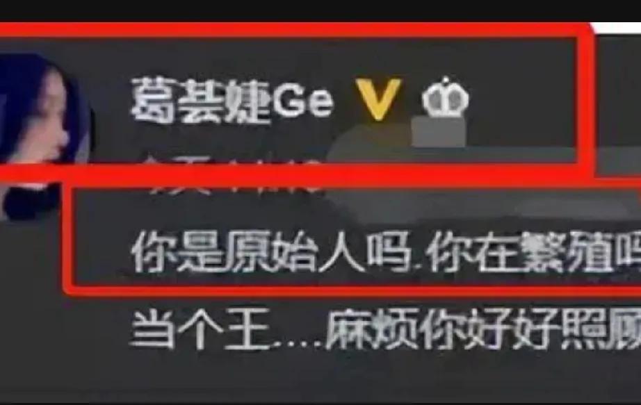 章子怡生二胎时，汪峰前任葛荟婕讽刺章子怡是原始人在繁殖。今年，有网友爆出汪峰的第