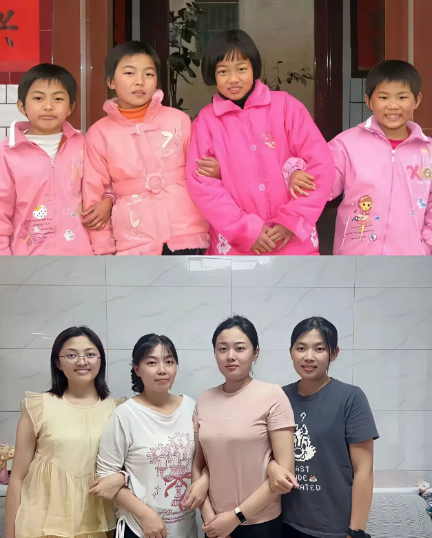 小时候，长的丑的，长大后，都很漂亮。