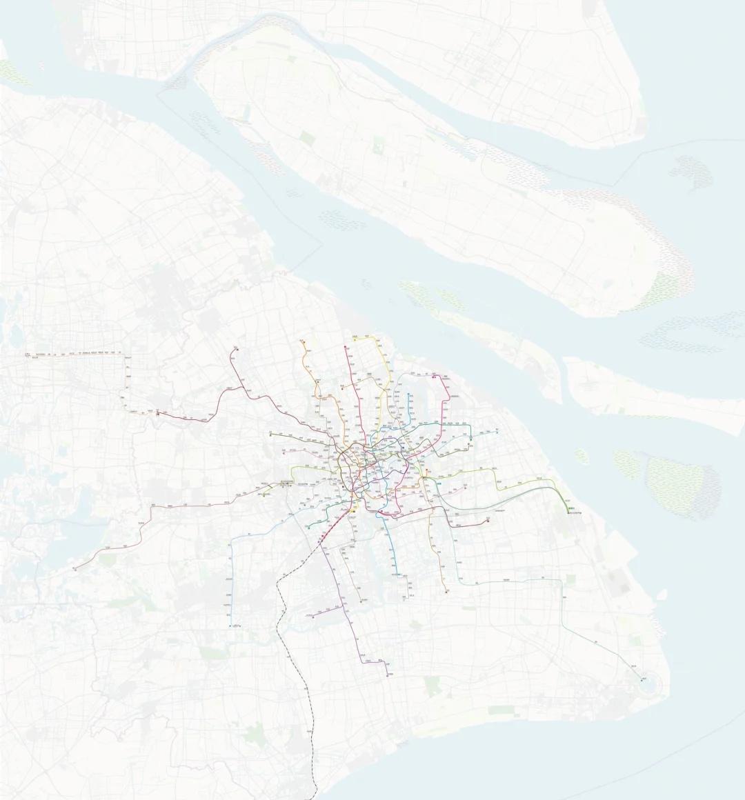 上海地铁2026实际走向示意图同款手机壁纸上新城市交通规划上海地铁轨道交