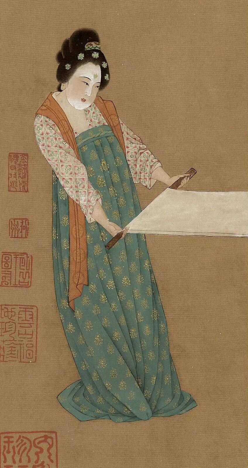 宋摹·张萱捣练图|波士顿美术馆藏​​​