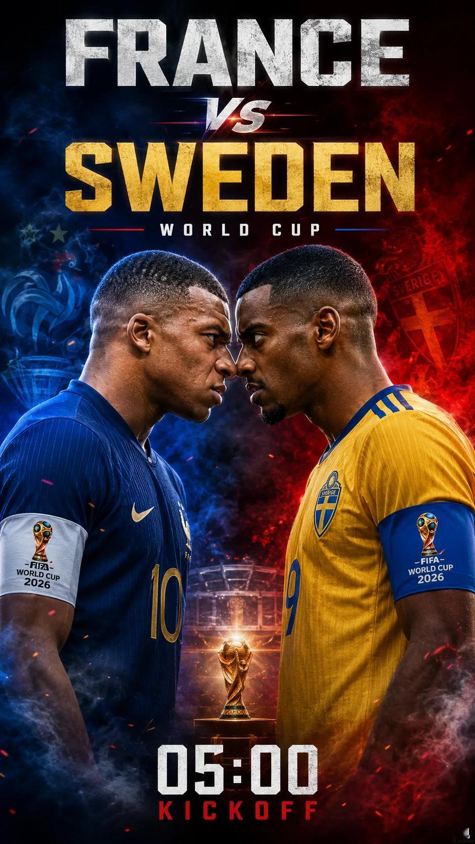 第二场继续跟我来！078世界杯法国vs瑞典开球：法国🇫🇷指向：瑞典+1.5