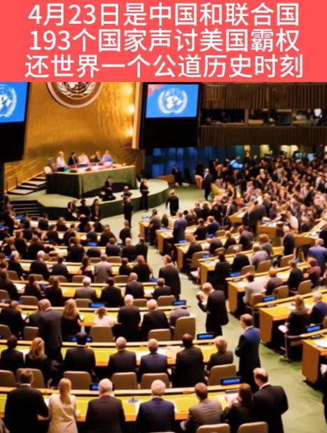 美国的威慑力也就那样，事情发生在4月23日，中国牵头搞了场专门批斗美国单边主义的