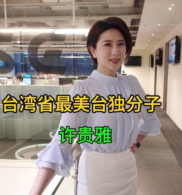 台湾省美女主持人许贵雅竟然是“台独”分子，许贵雅是“新台湾加油”节目主持人人，每
