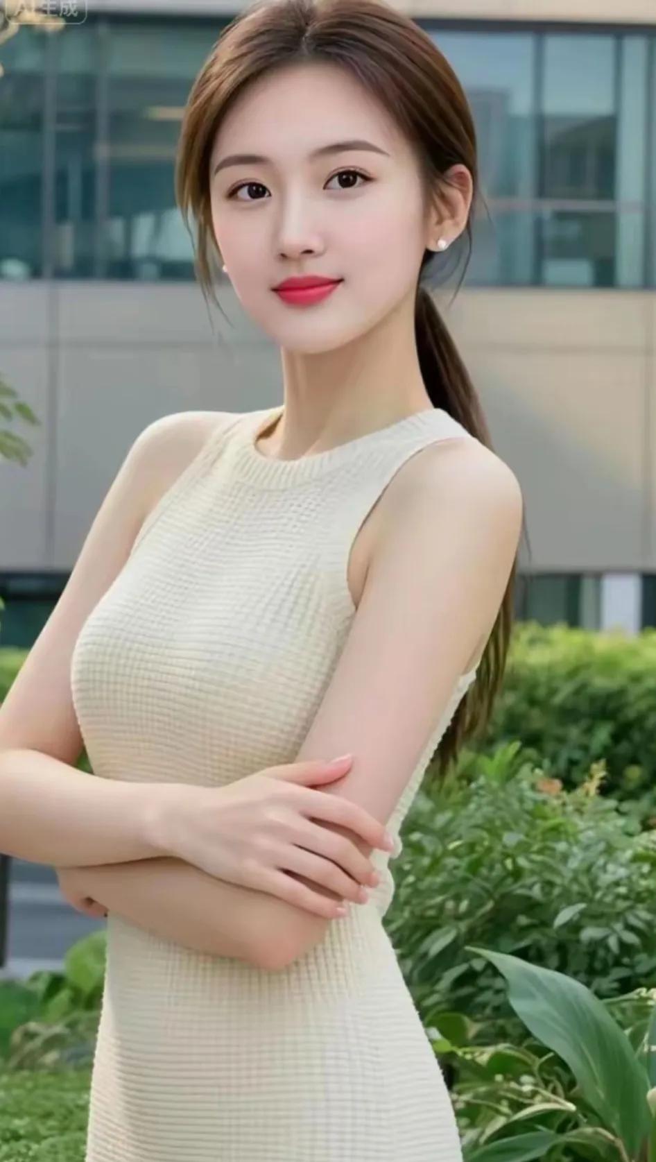 小家碧玉的女孩子清纯美女