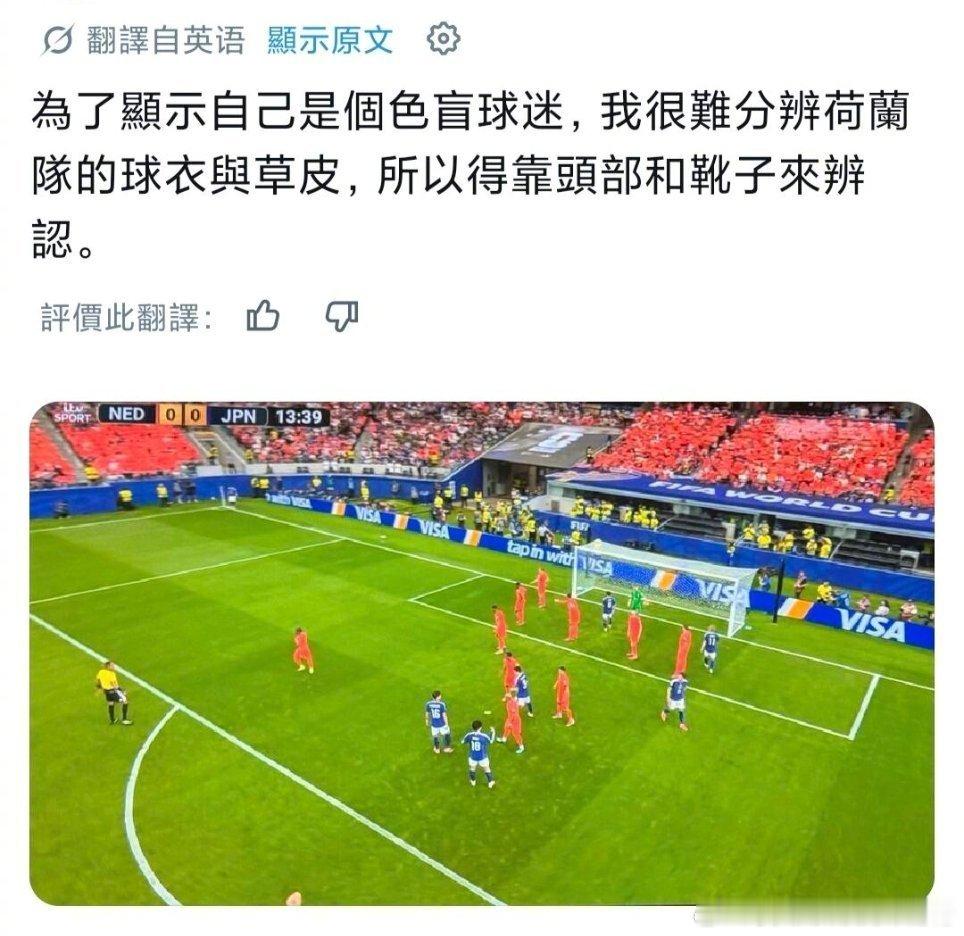 原来色盲看世界杯是这样的非正经观战世界杯（