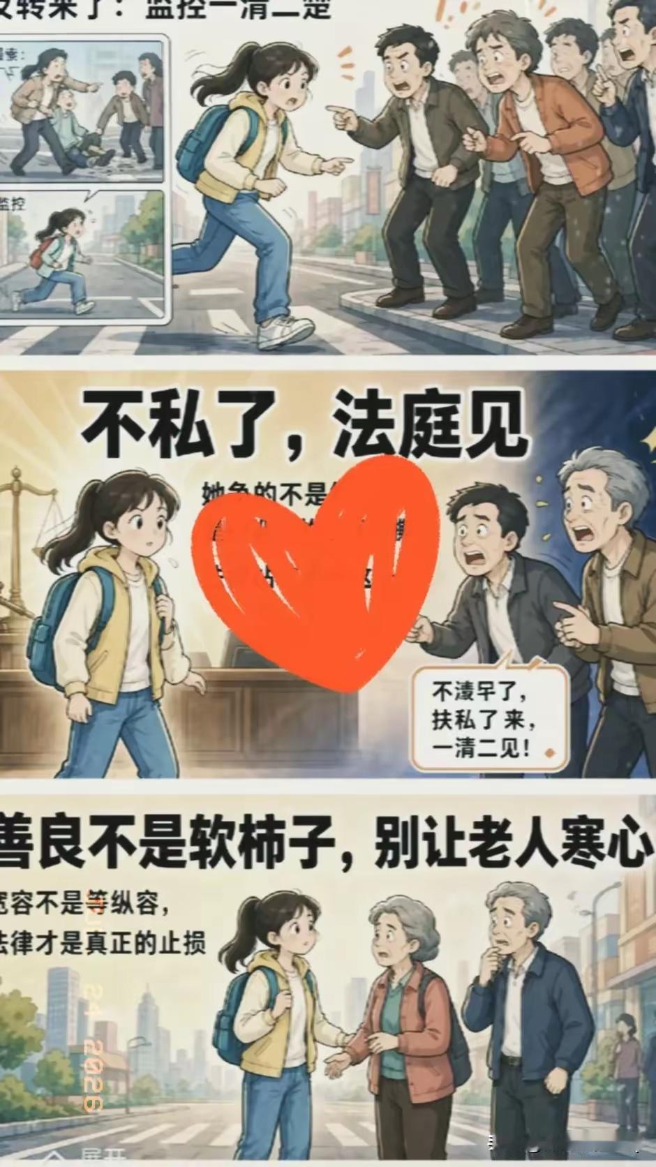 广州姑娘扶起摔倒老人反被索赔3万，监控还清白后家属堆笑求和解，她一句话怼回去：法