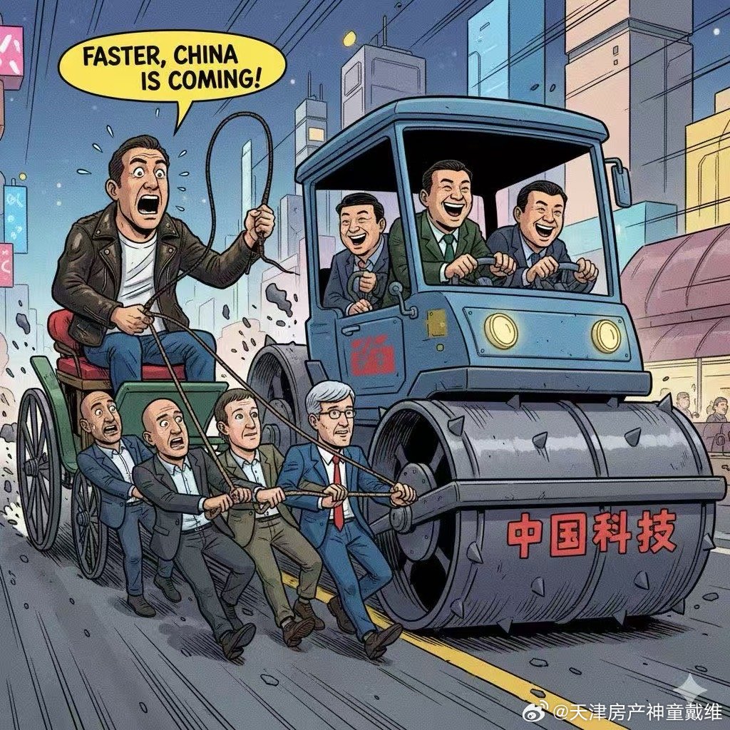 美国人画的中美AI竞赛​​​