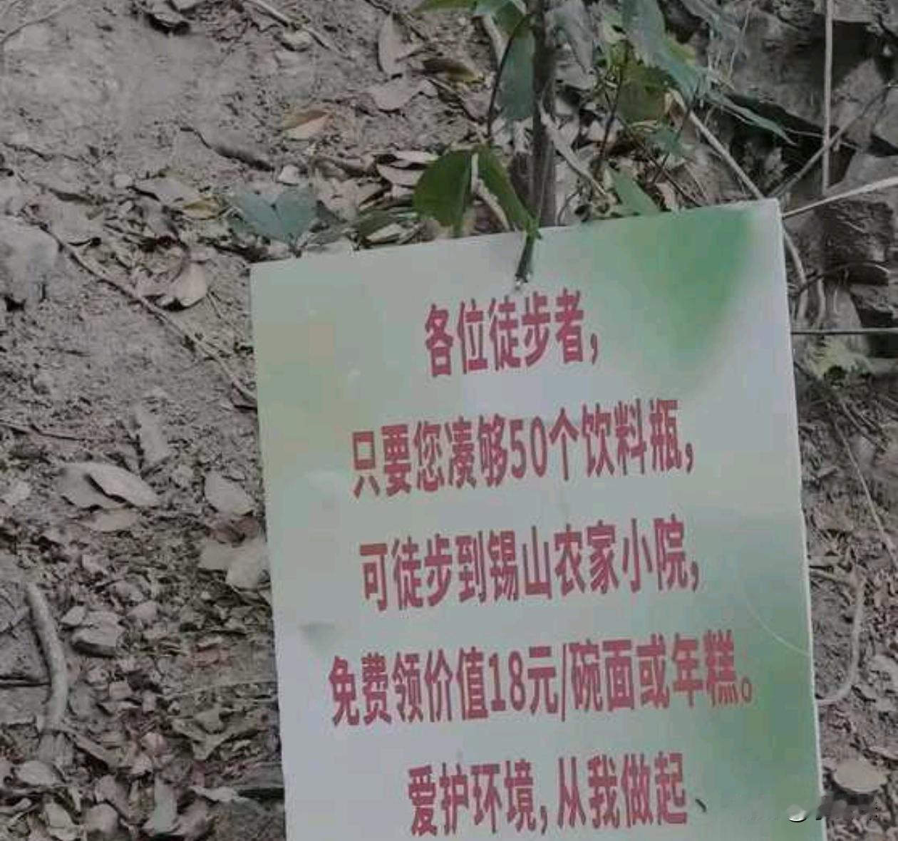 广告也打了，环境也爱护了，一举两得