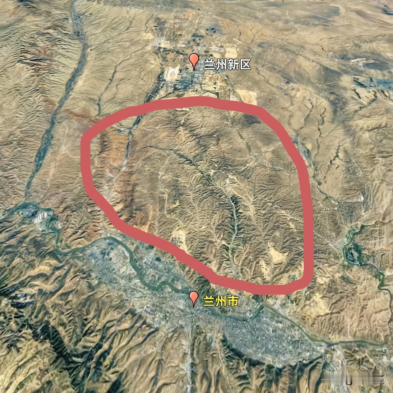 假如兰州把兰州老城区和兰州新区之间的山地推掉，会发生什么？兰州的地形大家都心知